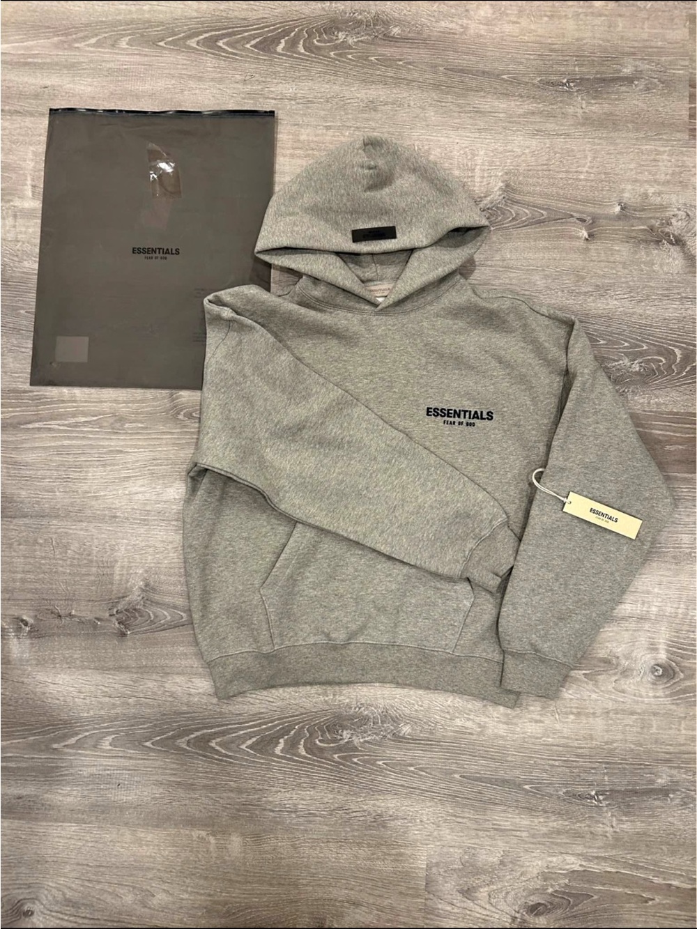 Fear of God ESSENTIALS Grey Pullover Hoodie